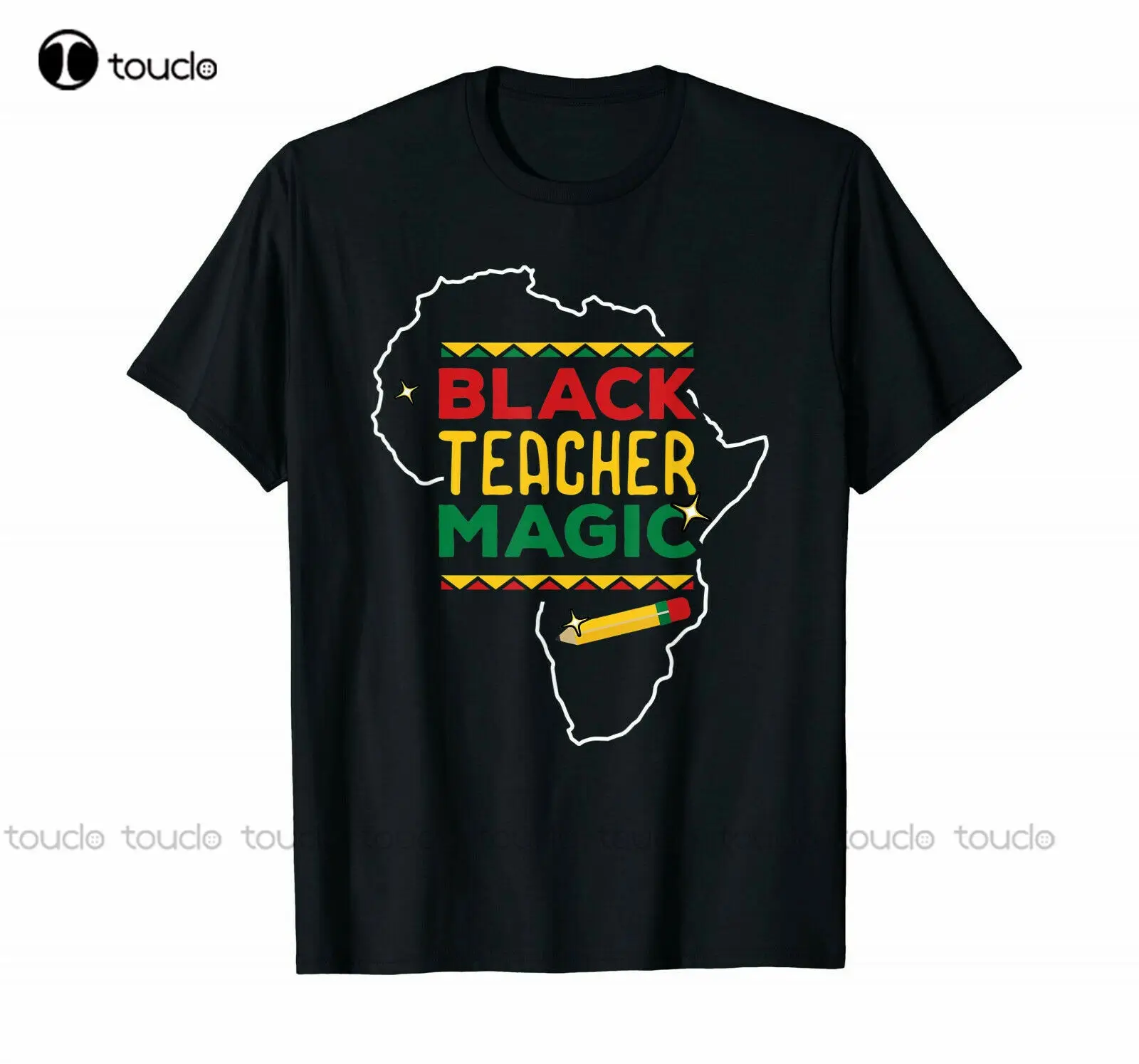 

Black Teacher Magic - Black History Month Teacher T-Shirt Men New Print Men Short Sleeve Summer Awesome Shirts