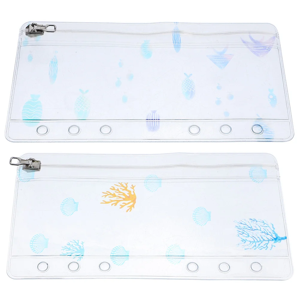 

Decorative Binder Pocket Document Pouch Refill Zipper Notebook Pvc Bag Reusable Pouches Scrapbook