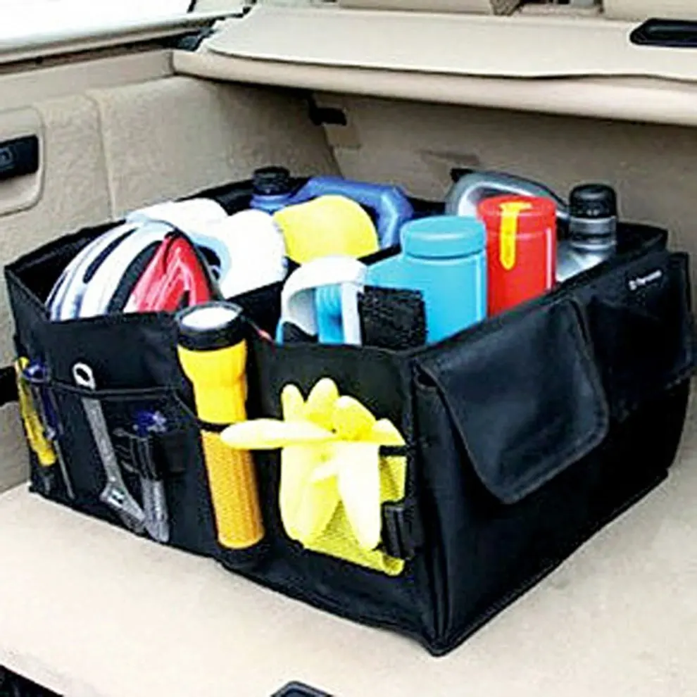 

Cloth Auto Trunk Storage Bag Foldable Car Finishing Box Household Gloves Sack Portable Sundries