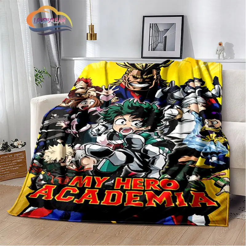 

Anime My Hero Academia series Flannel Blanket Sofa bed warm and comfortable blanket Cartoon Soft Bedspread Children's blanket
