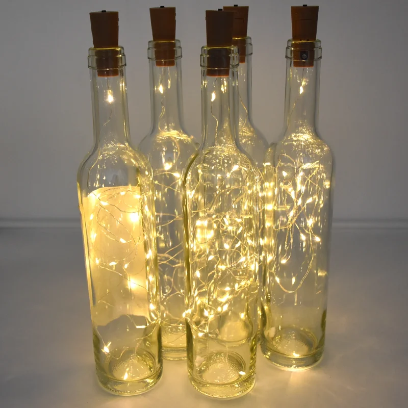 

Battery Powered Cork Wine Bottle Light 2m DIY LED String Light Bar Light Birthday Party Wine Bottle Stopper Light Strip