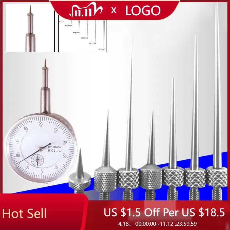 

6pcs Dial Digital Test Indicator Contact Point Stem Rod Depth Gauge Measure DIY shank M2.5 High Speed Steel dremel airbrush