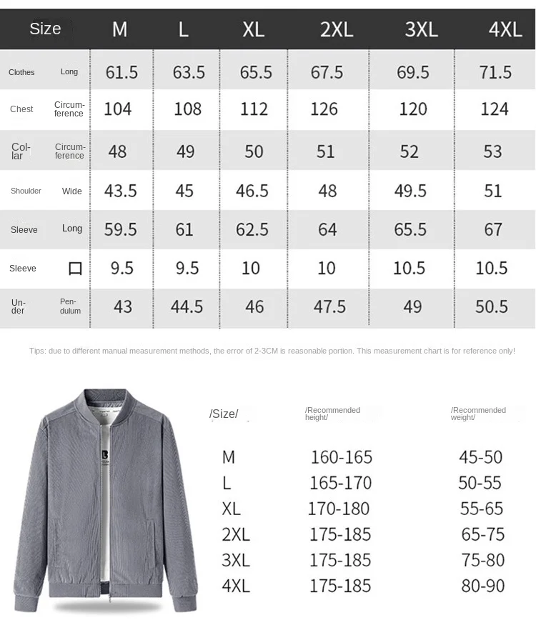 Corduroy Coat Men's Autumn and Winter Loose Everything Casual Cotton Suit Baseball Collar Windbreaker Port Style Retro Top