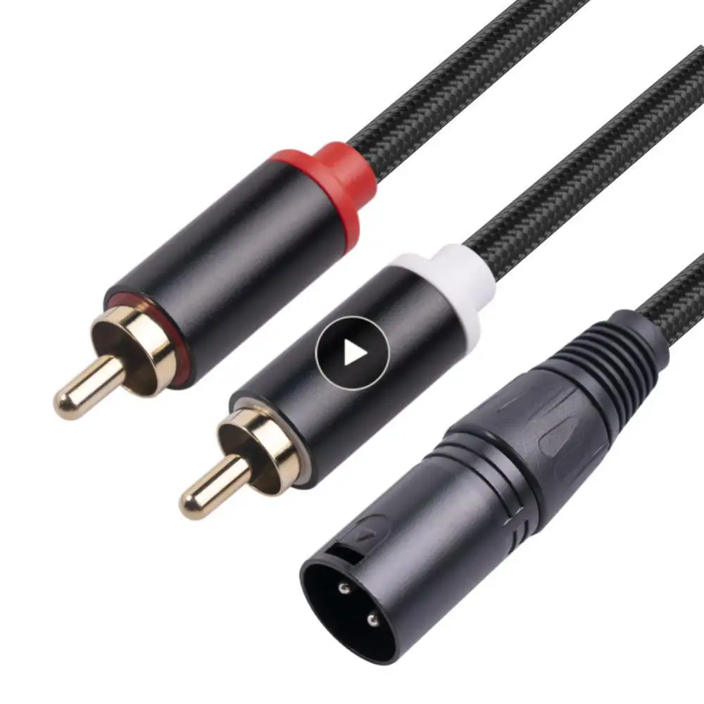 

Female Audio Cable For Microphone Male To 2 Xlr 3 Pin Male Male To 2 Xlr 3 Pin Male Audio Rca Cable For Amplifier Aux Cable Hifi