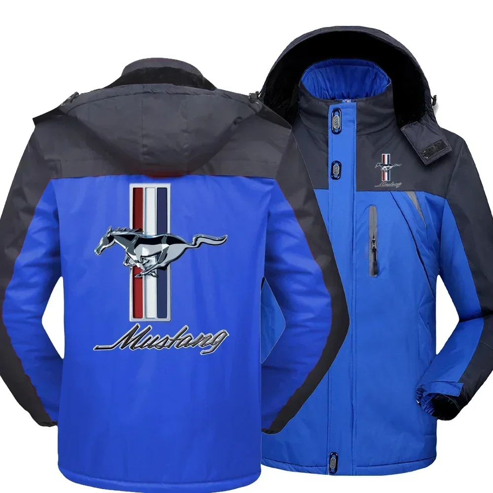 2025 новые зимние модные мужские флисовые водонепроницаемые куртки с логотипом