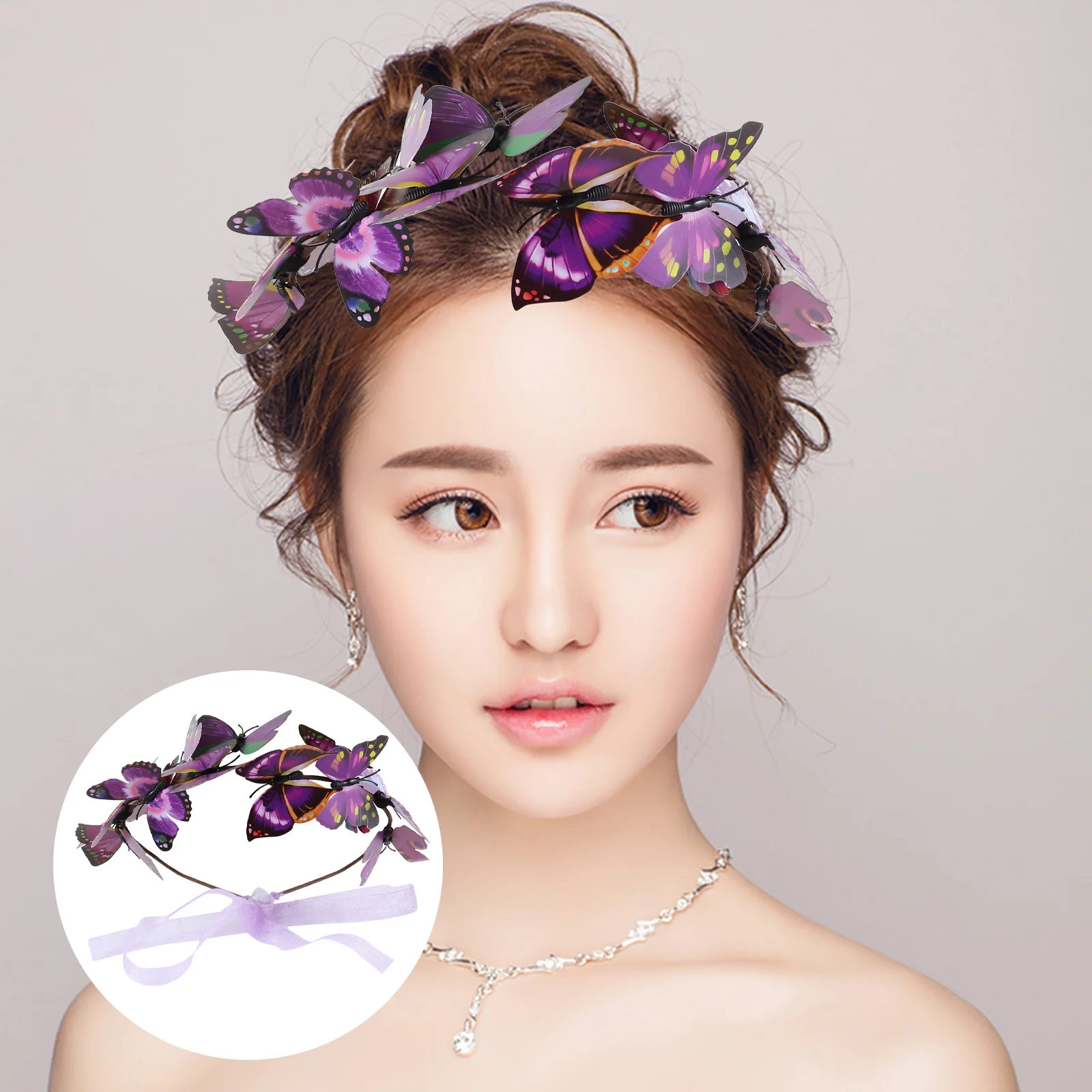 

Women Fascinator Fascinators Headpiece Headband Hair Headbands Party Tea Hats Wedding Garland Wreath Woodland Photo Headwear