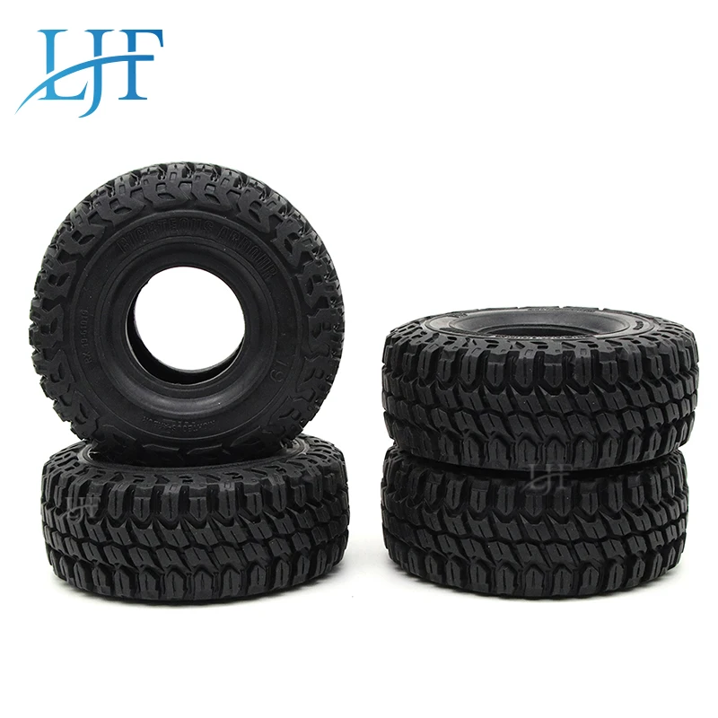 

4pcs 1.9 Inch 125mm 1/10 Rock Crawler Rubber Tires for D90 TRX-4 Defender TRX6 G63 SCX10 II AXIAL 90046 RC Car Accessories L46