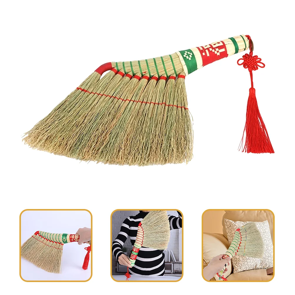 

Short Handle Duster Broom Office Woven Heavy Duty Desk Brush Brooms Tables Home