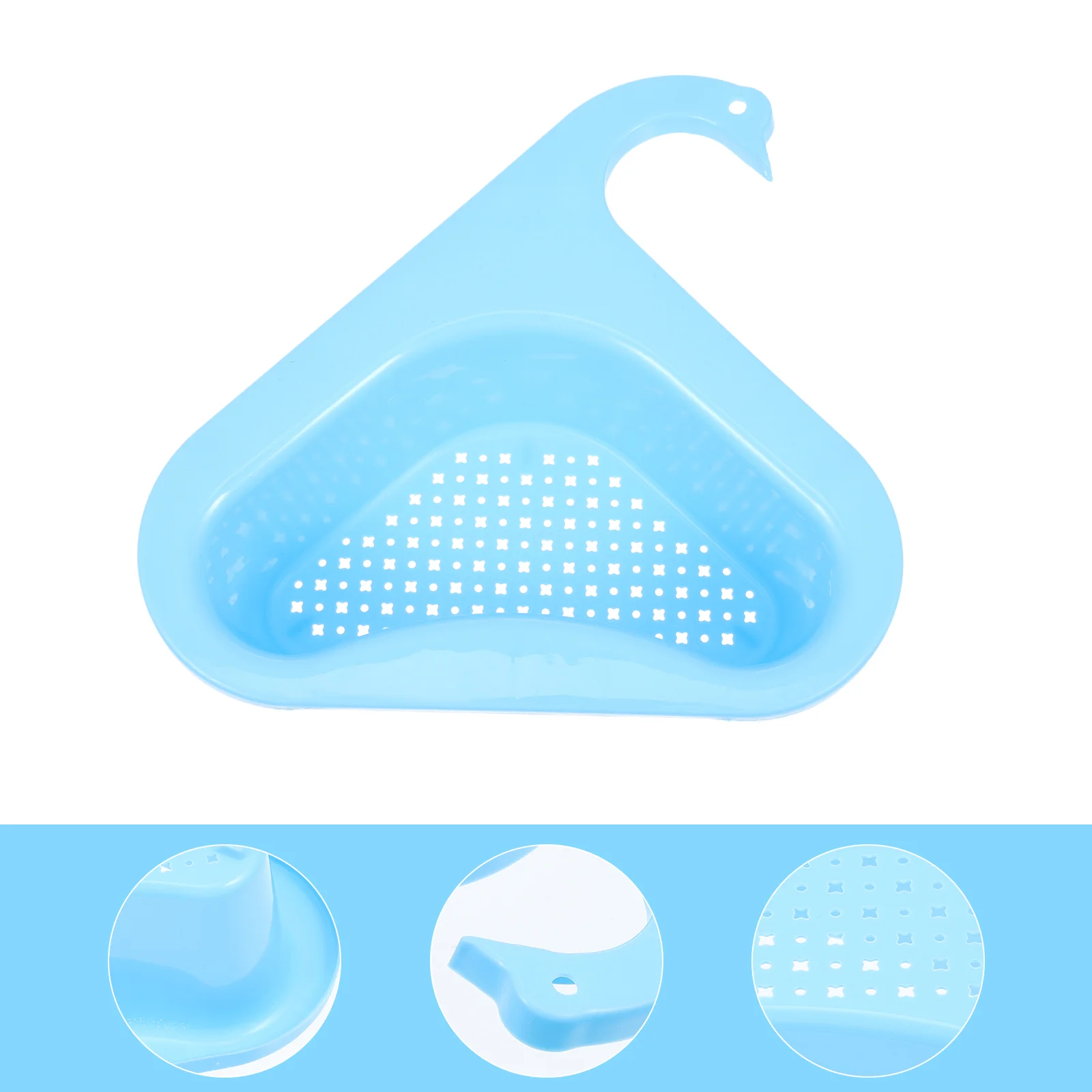 

4pcs Sink Garbage Strainer Sink Strainer Basket Sink Hanging Strainer Drainer Rack Kitchen Triangular Sink Filter