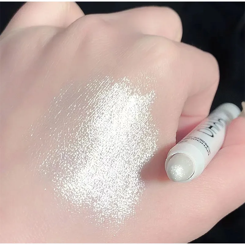 Тени для век Карандаш лежачий Шелкопряд белый хайлайтер перламутровый Блестящий