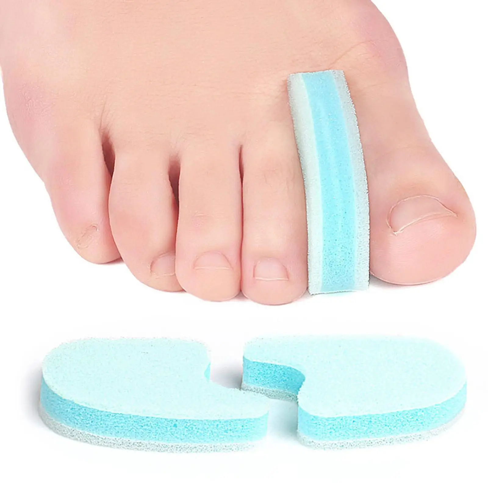 

1 Pair Of Foam Thumbs Valgus Straight Toe Pads Overlap Foot Daily Orthotics Care Bone Sponge Separator Big Tool Foot Toe To V0R2