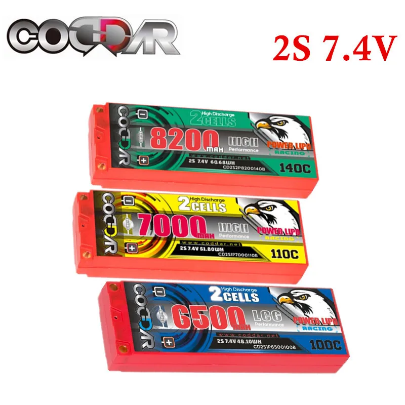 CODDAR 2S 7.4V 8200mAh 140C Lipo T-plug