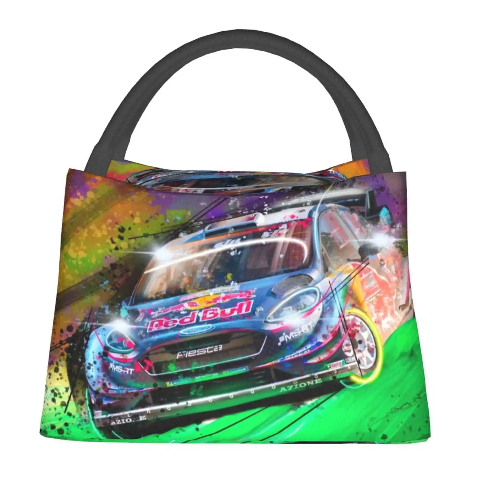 

Сумка-холодильник Wrc Fiesta с рисунком граффити, Портативная сумка-холодильник для еды, тоут для ралли мира, ралли, Монте-Карло, фиеста, ралли, Арт