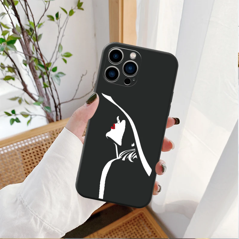 

NOHON Casing For REDMI NOTE 7 8 9 10 8A 9A 9C 9T 10 K30 K40 Elegant woman Anti-Drop Non-Slip Fashion Phone cover