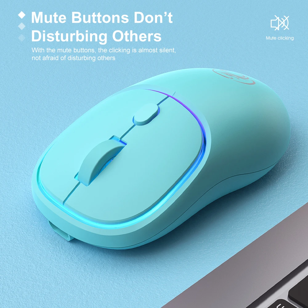 Фото iMICE W-618 USB 2,4 ГГц Беспроводная мышь Регулируемая 1600 точек на дюйм 4 кнопки Беспроводная мышь для ПК Android Настольный ноутбук Компьютер с Windows №4