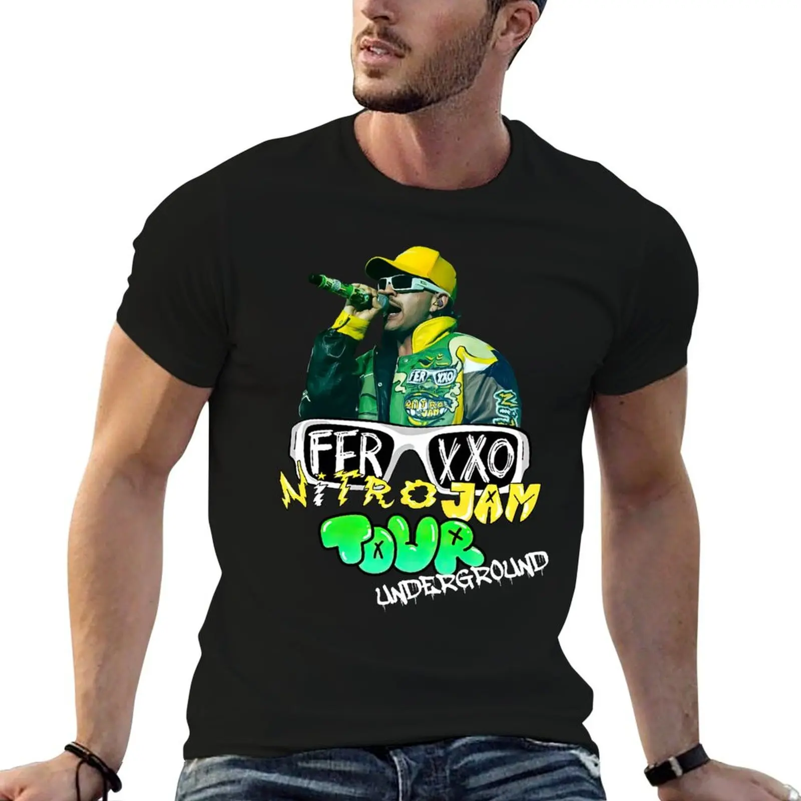 Футболка Feid Ferxxo Art одежда больших размеров блузка футболки с аниме мужские