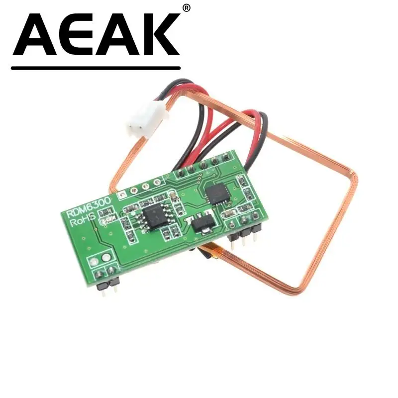 AEAK 125 кГц модуль считывания RFID RDM6300 UART Выходная система контроля доступа для Arduino лучшие цены