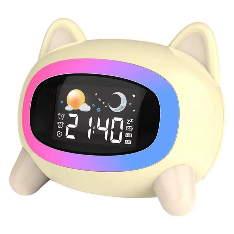 

Детский будильник, милый будильник с ночным освещением, детский тренировочный будильник, подарки для девочек