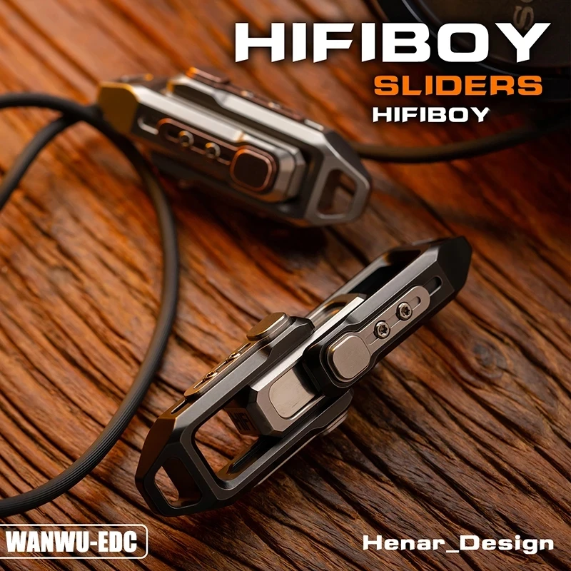 WANWU EDC HIFIBOY Push Slider Magnetic Double Push Egg Fidget Stress Relief Metal Toy Original