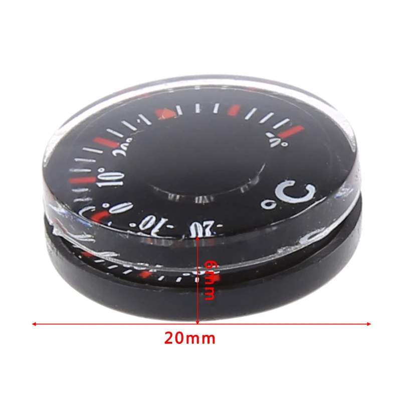 

Пластиковый термометр с диаметром 20 мм, наружный круговой термограф, градусник Цельсия для помещений, диапазон измерения-20 ℃-50 ℃