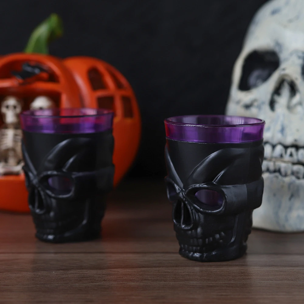 

Horror Halloween Skull Head Glowing Cup Personalized Stylish Decor Props For Home Bedroom