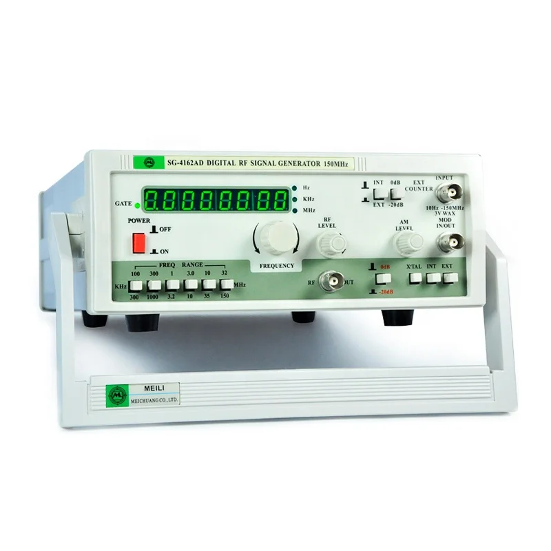 

SG-4162AD генератор радиочастотных сигналов 100 кГц-150 МГц с счетчиком частот