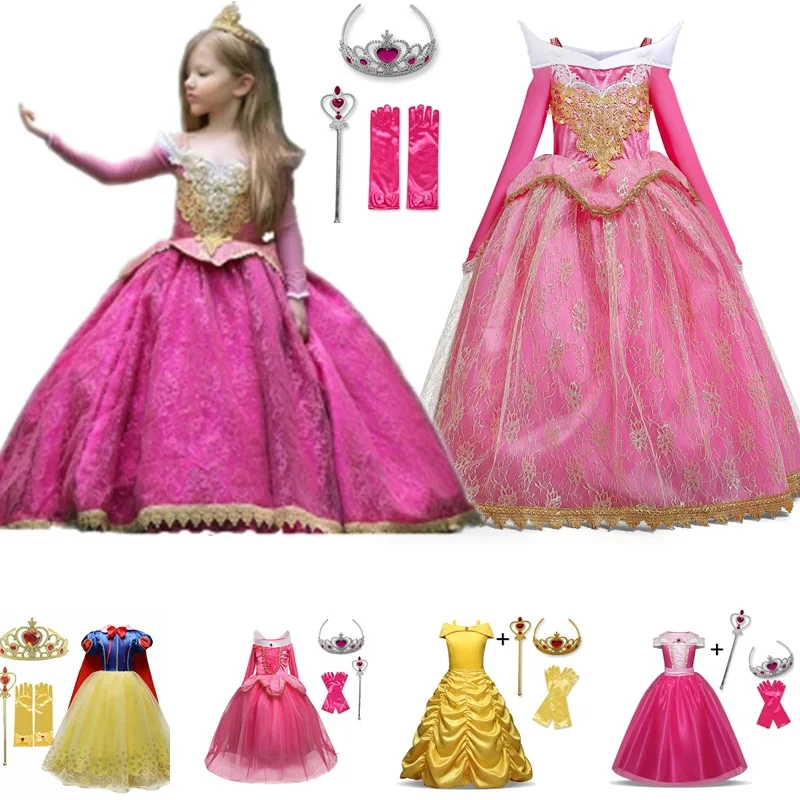Платье для девочек детский костюм на Хэллоуин детское платье принцессы косплея