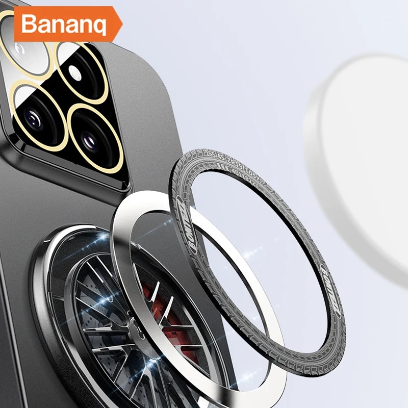 Bananq вращающийся на 360 ° гироскоп Магнитный чехол-кронштейн для Xiaomi 14 сверхпрочный