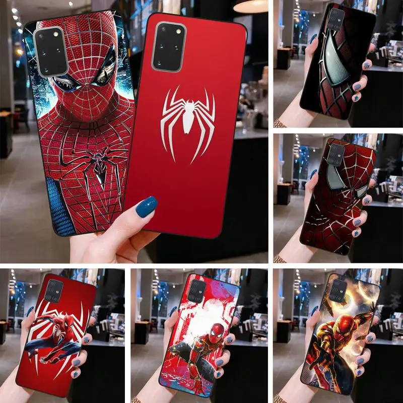 

Bandai Marvel Superhero Spiderman Phone Case For Samsung Galaxy S21 Plus Ultra S20 FE M11 S8 S9 plus S10 5G lite 2020