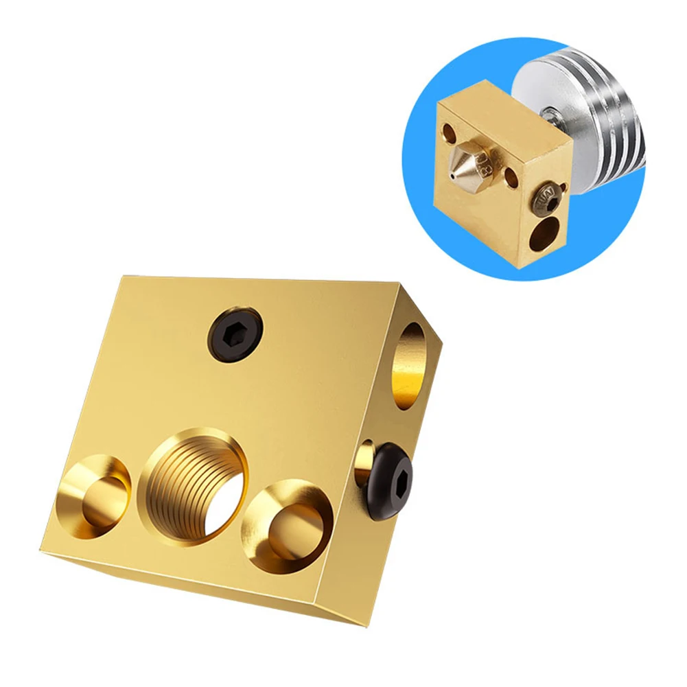 

Printer Accessories Extruder CR10 Nozzle Heating Block MK7/MK8 FOR CR10 / V6 Printer High Quality Accessories