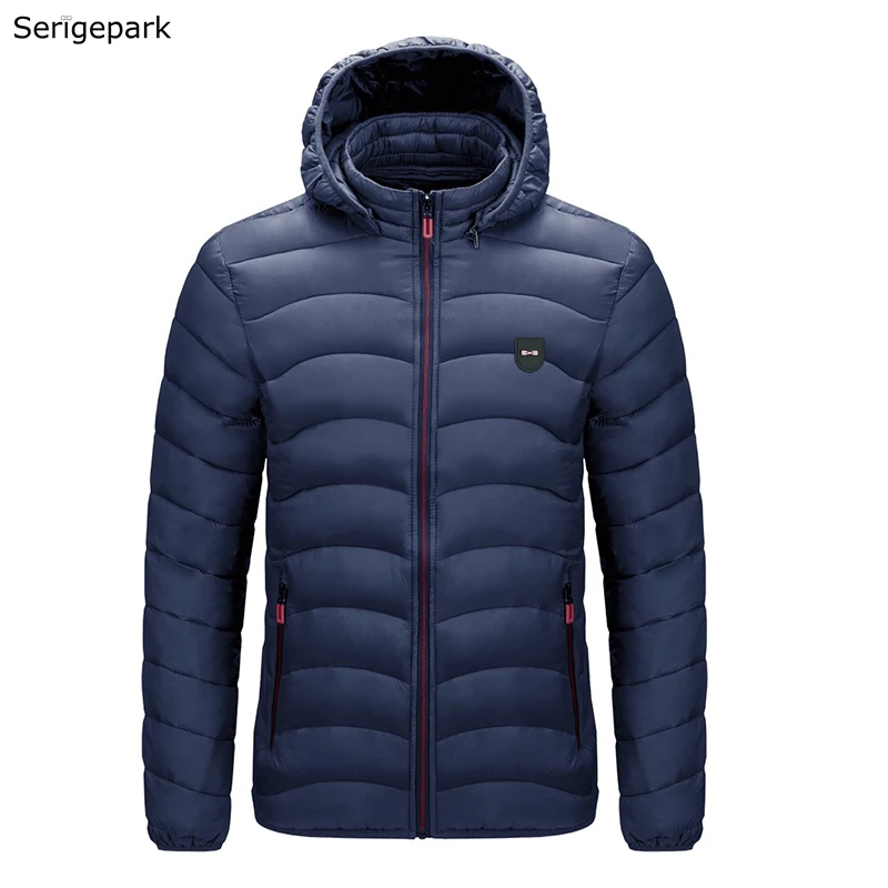 Parkas Jacket Men Winter Hoodie Warm 2022 New Jacket Men's Luxury Serige Park Bow Outdoor Cotton Jacket