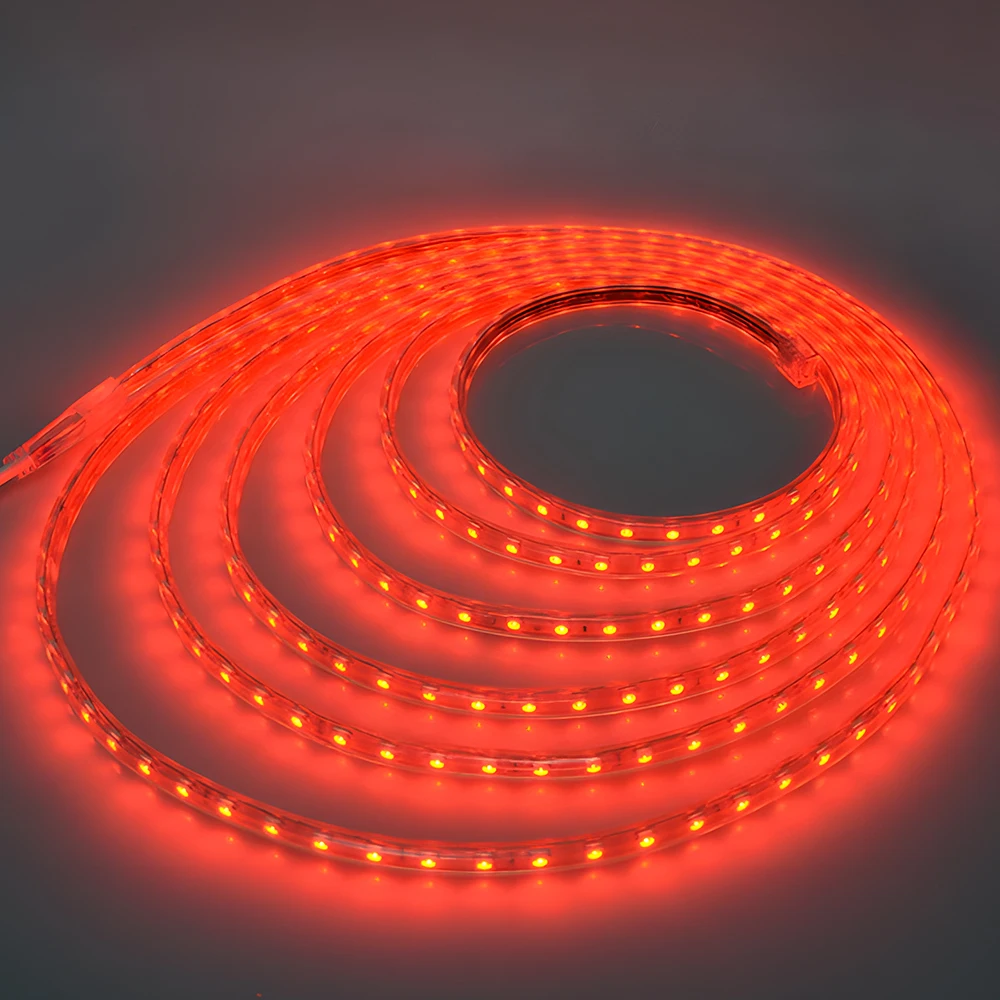 Светодиодная лента 220 В с европейской вилкой гибкая светодиодная теплым белым