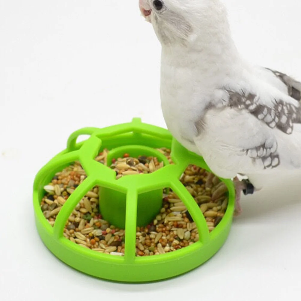 

Splash-proof Sprinkler Bird Feeding Cup Chicken Feeders Food Cage Accessories Parakeet Portable Bowl Indoor