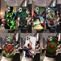 superhero martian manhunter phone case for iphone 13 12 11 pro mini xs max 8 7 plus x se 2020 xr cover