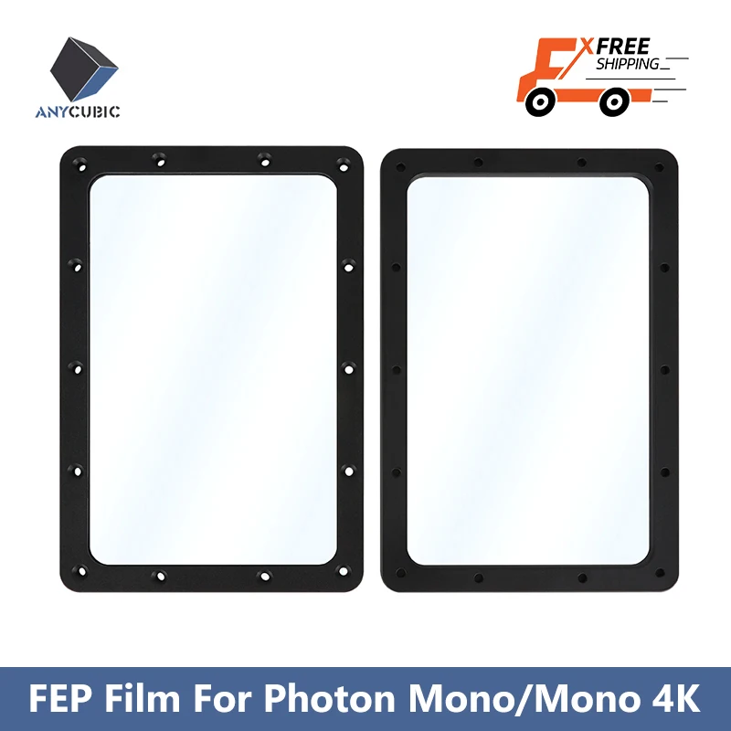 2 pieces/lot ANYCUBIC 3D Printer Parts 173*115.4mm thickness 0.15mm FEP Film For Photon Mono/Photon Mono 4K impresora 3d