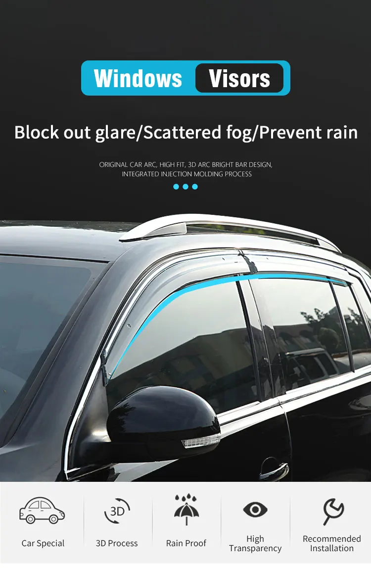 Дефлекторы для Subaru Forester SH 2009 ~ 2013 4x автомобильный боковой оконный козырек от дождя