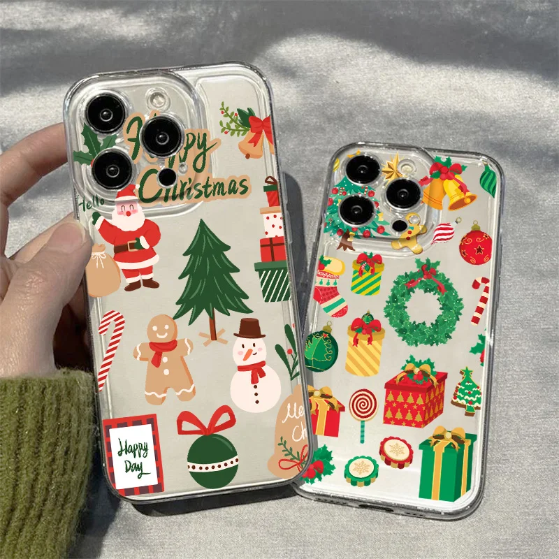 Модный рождественский узор для OPPO A16 31 5 53 55 60 72 76 78 92 9 97 98 2 92S K11 F11 Pro Прозрачный