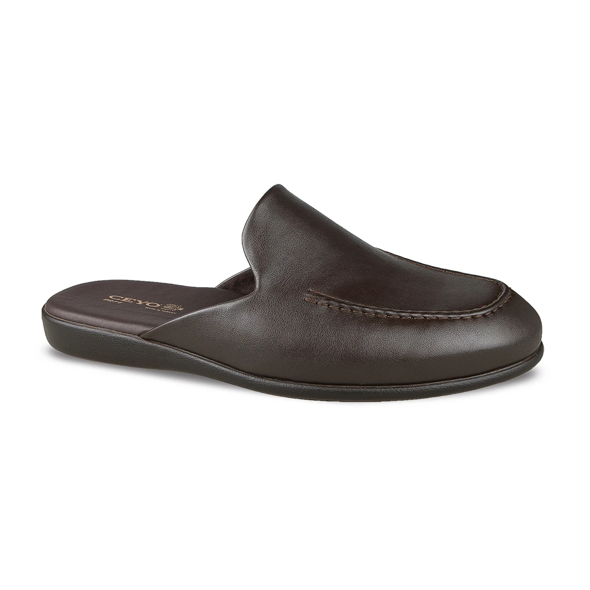 

CEYO 9971-3 тапочки мужские коричневые черные зимние домашние тапки Домашняя одежда повседневная искусственная кожа