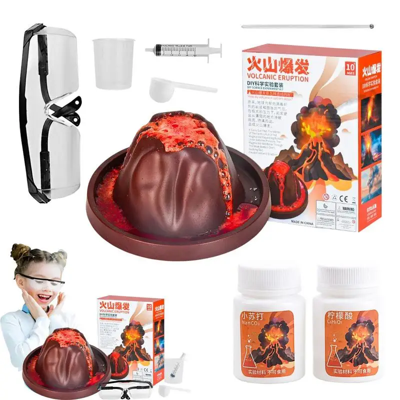 

Eruption Of A Volcano DIY Stem Projects For Kids Science Experiments & STEM Activities For Kids Erupting Volcano Science Set