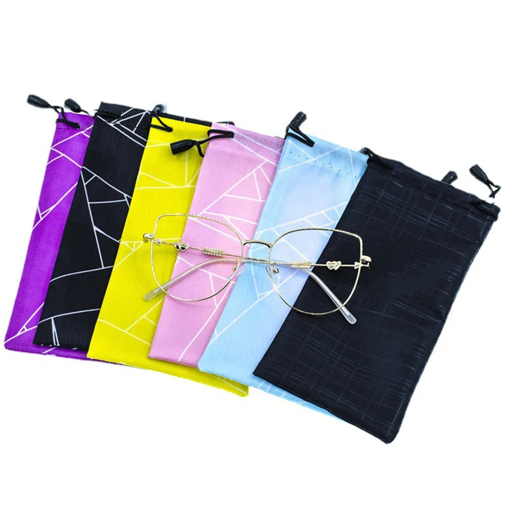 

1PC Cloth Glasses Bag New Drawstring Sunglass Bag Microfiber Dust Proof Pouch Very Soft Eyeglasses Pouch Eyewear Cases Bags