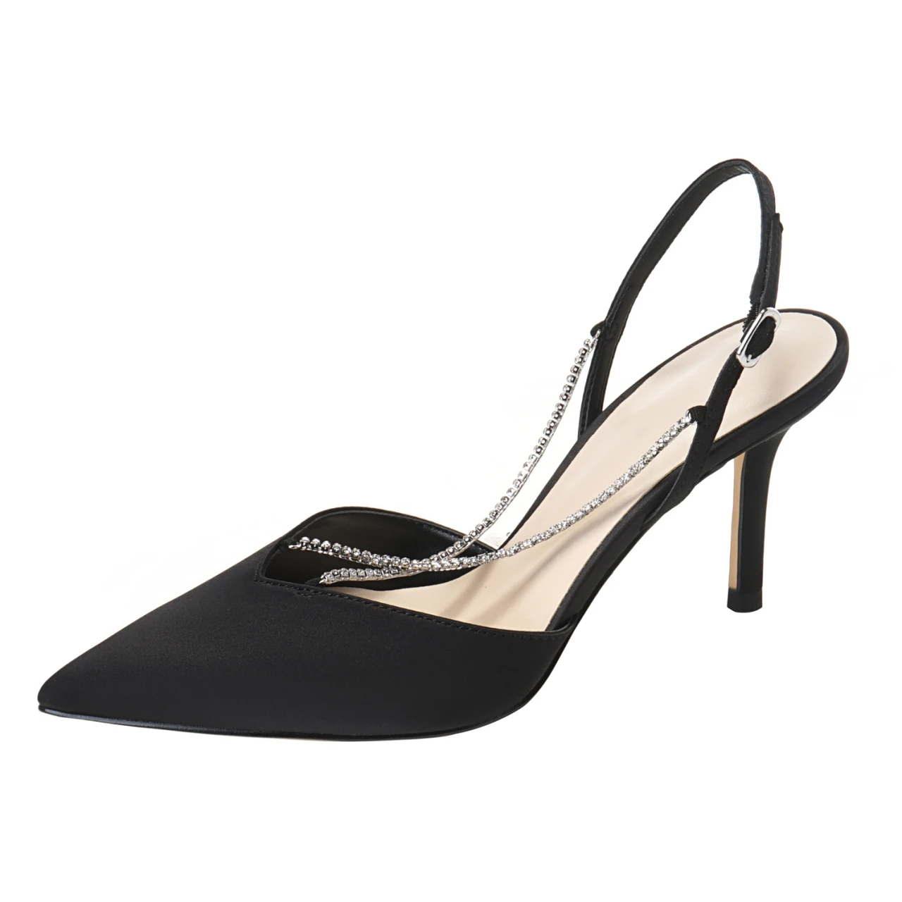

Stiletto Shoes Designer Heels Dress Elegant Woman Medium Heel Women's Sandals Luxury Fashion 2022 Free Shipping Party Weddings