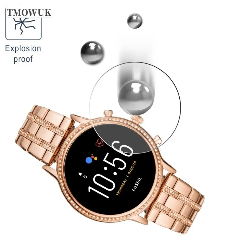 Для FOSSIL Gen 5 5E 6 42MM 44MM - закаленное стекло 9H HD - ультратонкая защитная пленка для экрана смарт-часов с защитой от царапин (art.: 3920dc2eee57d) - 3920dc2eee57d