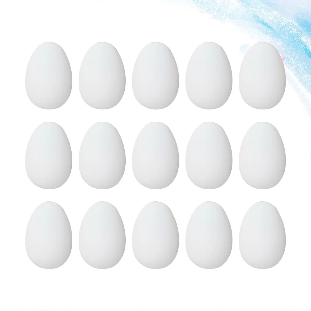 

Imitation Plastic Eggs Models DIY Colored Drawing Eggs Funny Lifelike Eggs for Painting Graffiti Easter holiday decoration