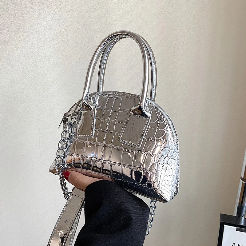 Crossbody Luxury Bags For Women 2023 Fashion Top Quality Long Silver Chain Shoulder Bags Designer Bags Ladies Hand Bags Purses