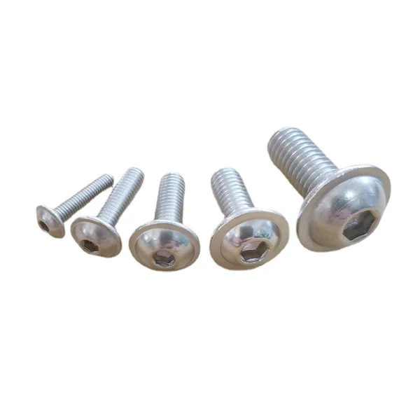 

Винты с шестигранным углублением, 20 шт., M4, M5, M6, болты с фланцевой головкой и круглой кнопкой, винты из нержавеющей стали 304, ISO738, L = 8-30 мм, 12, 16, 20, 25 мм