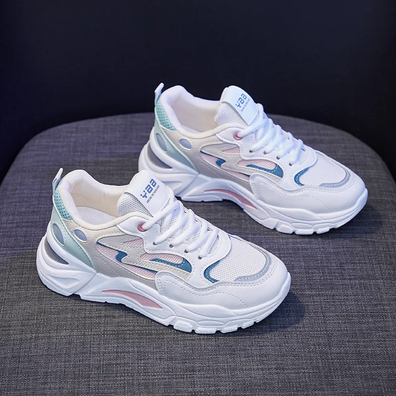 

2023 spring new Korean version ins old daddy shoes female students with thick bottom sports shoes female street shooting casual