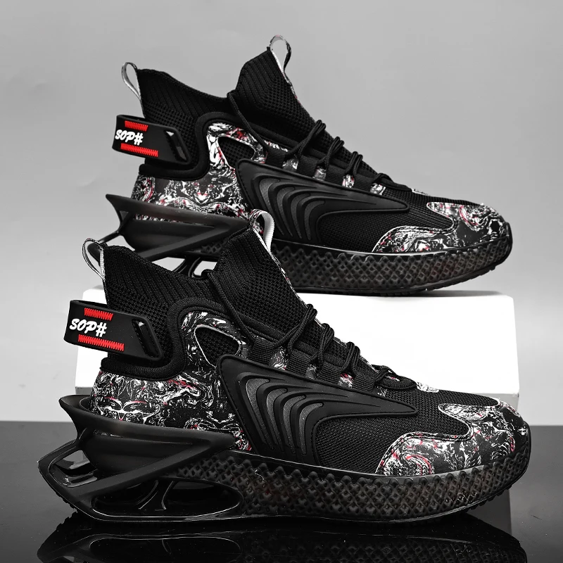 

New Arrival Mens Sneakers Breathable Running Men Shoes Walking Sports Outdoor Jogging Shoes Zapatillas Hombre Male Big Size 45