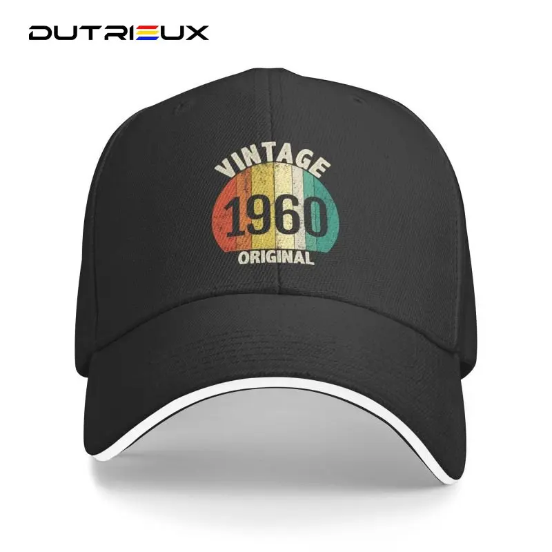 

Baseball Cap For Women Men Custom Vintage 1960 Original 62 Years Old Sports Women's Adjustable 60th Birthday Gift Dad Hat Spring