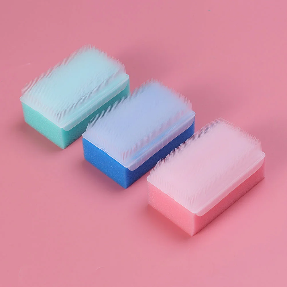 

5pcs Sponge Bathing Brush Anti- Shower Scrubber Brush for baby Kids (Pink + Yelloew + Blue + Green + White)