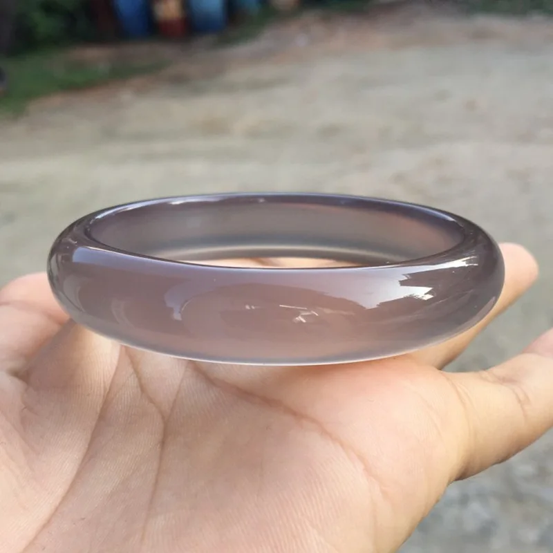 Браслет из бразильского агата основного цвета без потерь прозрачный